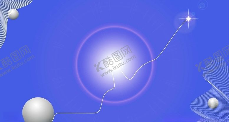 编号：51775210281545388380【酷图网】源文件下载-蓝底白色星球科技素材