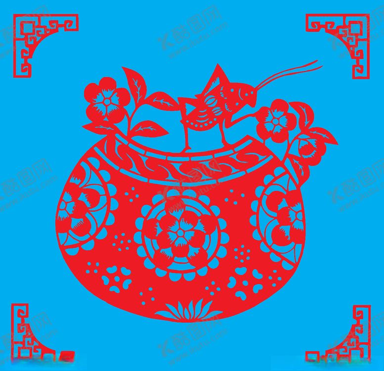 编号：51605707070205192867【酷图网】源文件下载-蛐蛐剪纸