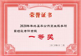 荣誉证书奖状