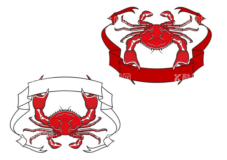 编号：02593409290129567128【酷图网】源文件下载-卡通螃蟹