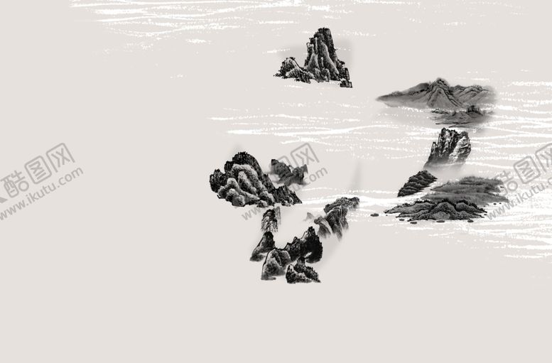 编号：47787610231655449799【酷图网】源文件下载-山水字海报