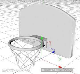 C4D模型篮球架