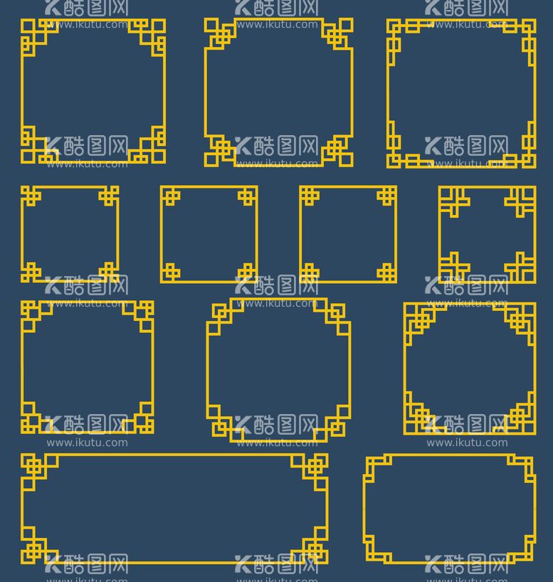 编号：64404611171359456214【酷图网】源文件下载-中式边框