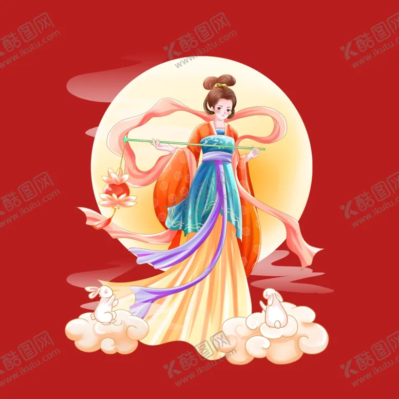 编号：97886301190109249604【酷图网】源文件下载-中秋节嫦娥
