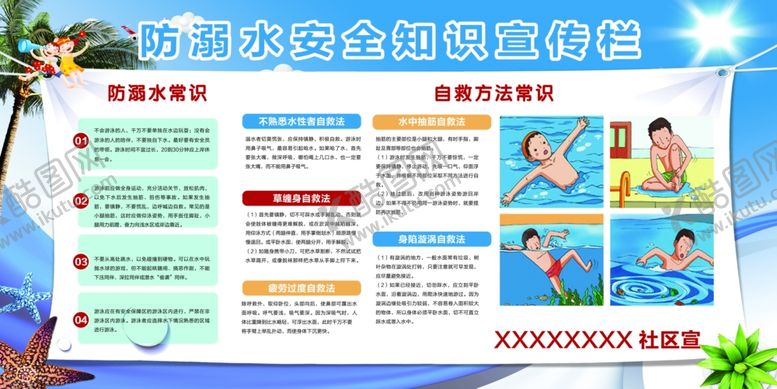 编号：39021706240312219063【酷图网】源文件下载-预防溺水宣传海报