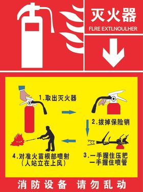 灭火器贴纸警示标牌