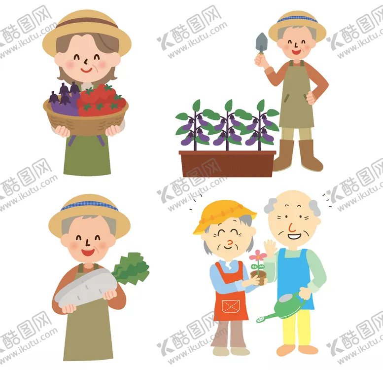 编号：33113407041826261139【酷图网】源文件下载-老人务农