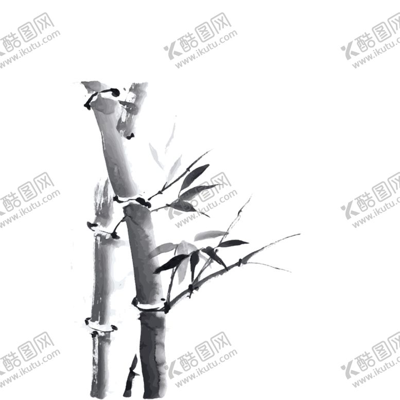 编号：83229006270933334312【酷图网】源文件下载-水墨竹子