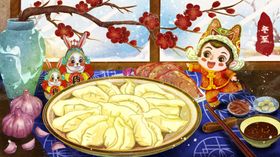 女孩赏景享美食