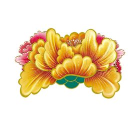 牡丹花油画图片