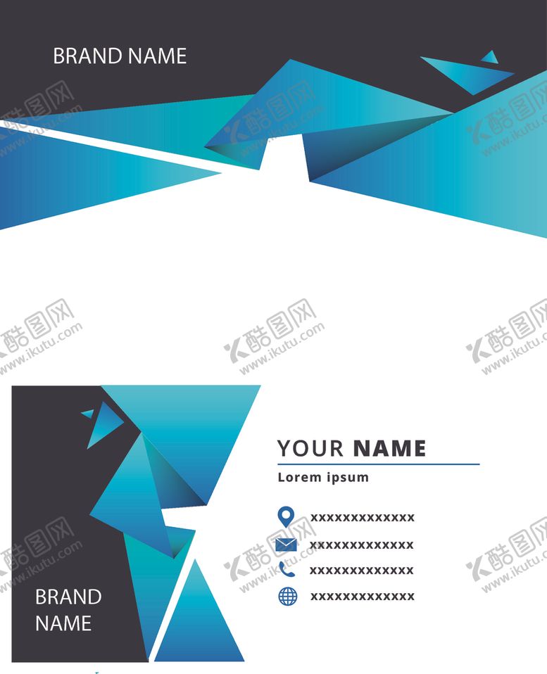 编号：23798807032045503464【酷图网】源文件下载-矢量名片模板