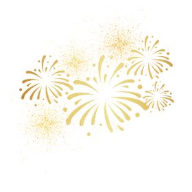 烫金烟花手绘边框