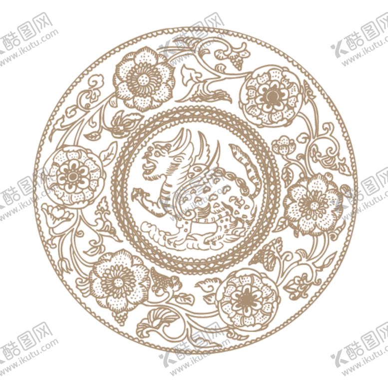 编号：94708110292128594660【酷图网】源文件下载-中国古典神兽图案