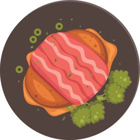餐饮AI矢量图美食食物
