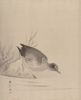 国风绘画鸭子