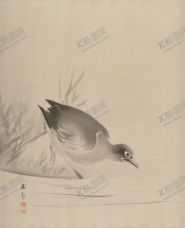 编号：95960206260539485834【酷图网】源文件下载-国风绘画鸭子