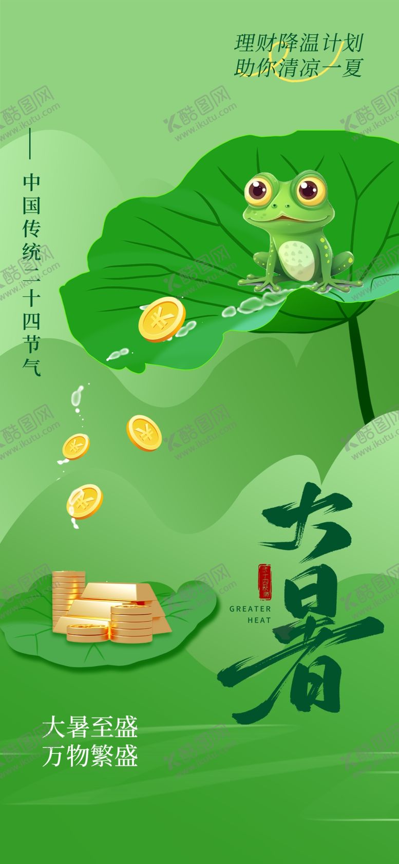 编号：38119904050938169877【酷图网】源文件下载-大暑海报