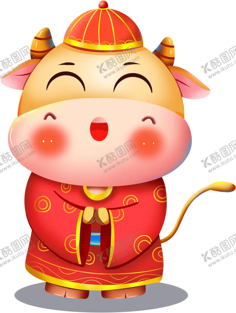 编号：38144904301918551479【酷图网】源文件下载-卡通牛年