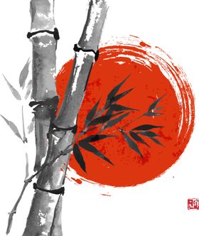 水墨竹子