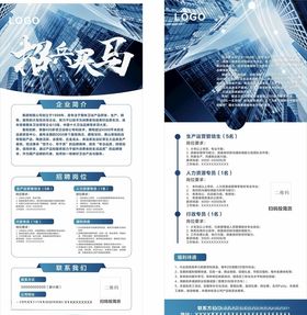 高端大气企业招聘海报