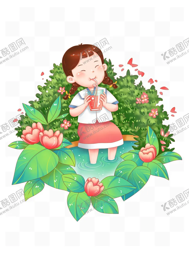 编号：81646010270421033250【酷图网】源文件下载-卡通小女孩
