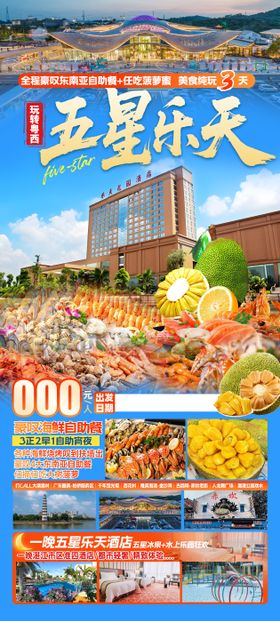 五星乐天旅游海报