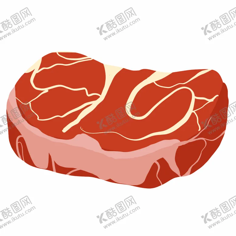 编号：02486309151245478129【酷图网】源文件下载-牛排插画