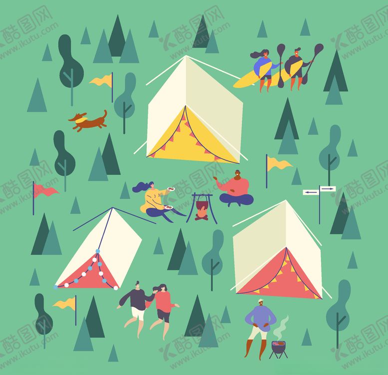 编号：56923210011145179716【酷图网】源文件下载-露营