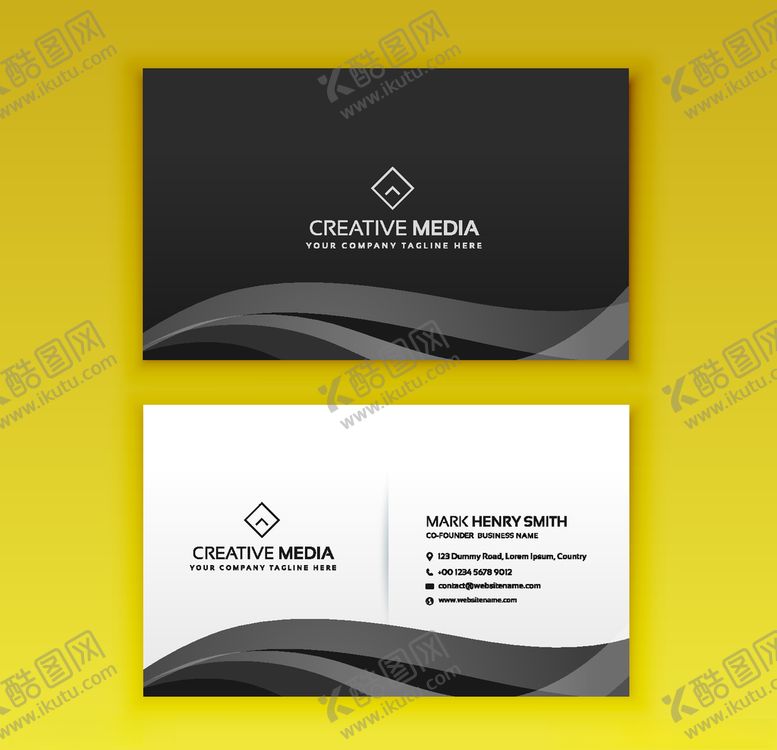 编号：66148710310639054706【酷图网】源文件下载-名片模板