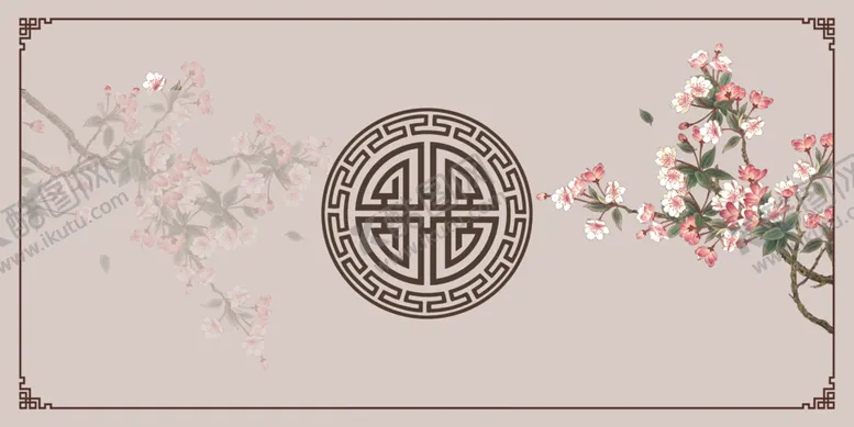 编号：59840206292329515498【酷图网】源文件下载-中式古典花卉与吉祥纹饰