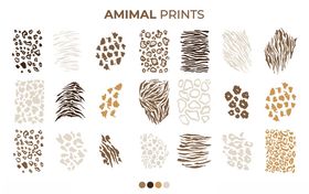 动物主题点状图案素材集