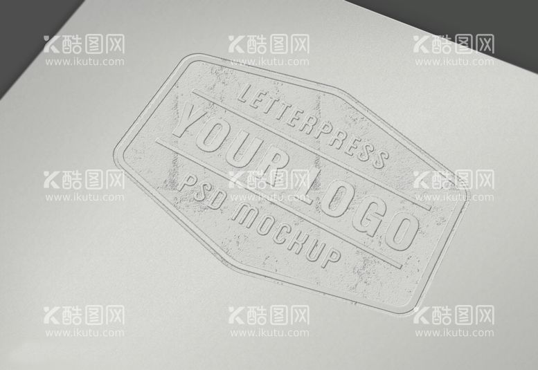 编号：32162012100013505151【酷图网】源文件下载-LOGO纸张效果样机