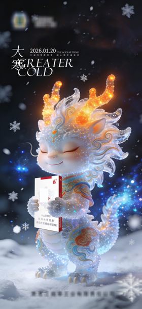 大寒二十四节气海报