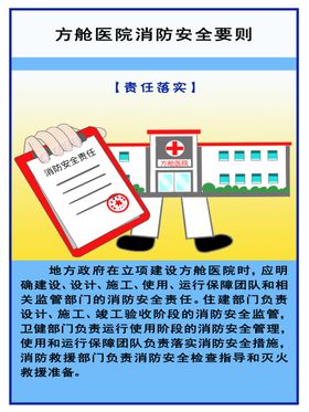 方舱医院消防安全要则（责任落）
