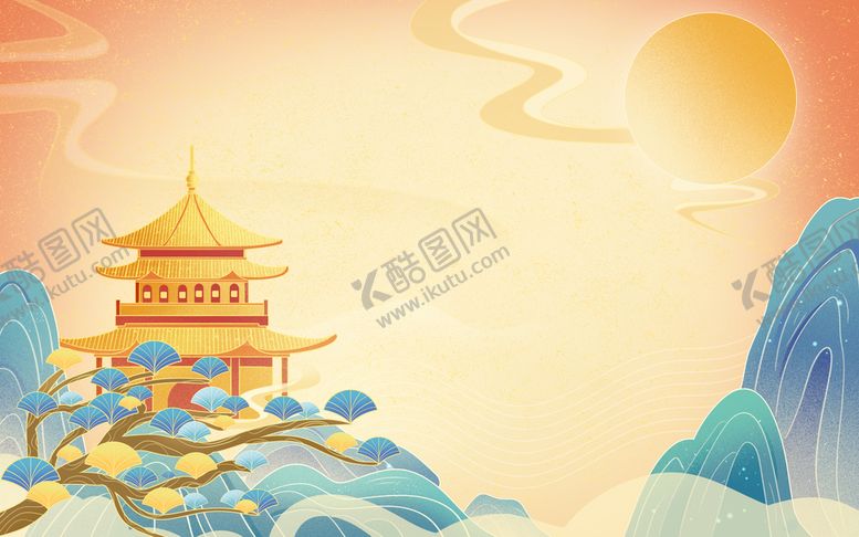 编号：36475110080416054839【酷图网】源文件下载-手绘山水插画