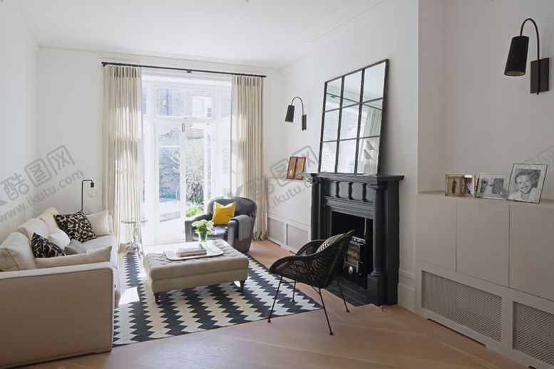 编号：90269910290921202611【酷图网】源文件下载-客厅沙发壁炉