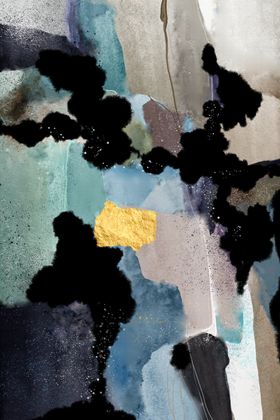 水彩水墨色块挂画装饰画