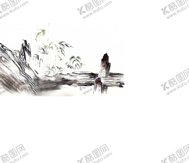 编号：40291005190315496041【酷图网】源文件下载-水墨山水素材