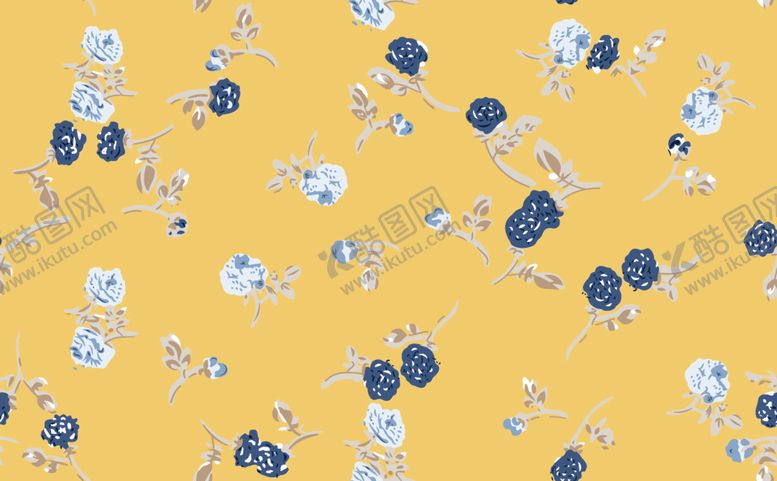 编号：65860809260559251819【酷图网】源文件下载-热带花数码印花手绘花