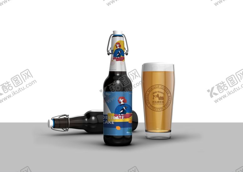 编号：38544210132234584151【酷图网】源文件下载-啤酒样机
