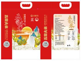 五常大米平面刀模图