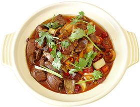 血旺焖鸡杂