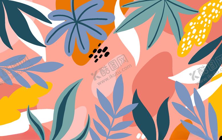 编号：33718610280608541686【酷图网】源文件下载-叶子背景