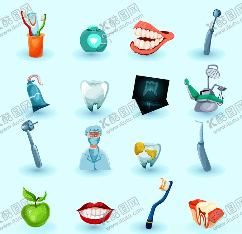 编号：50609310302109023805【酷图网】源文件下载-牙齿口腔