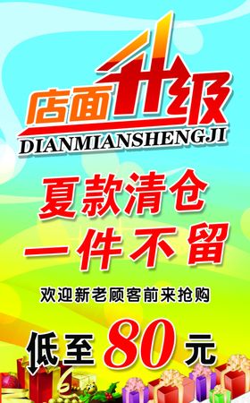 店面升级海报