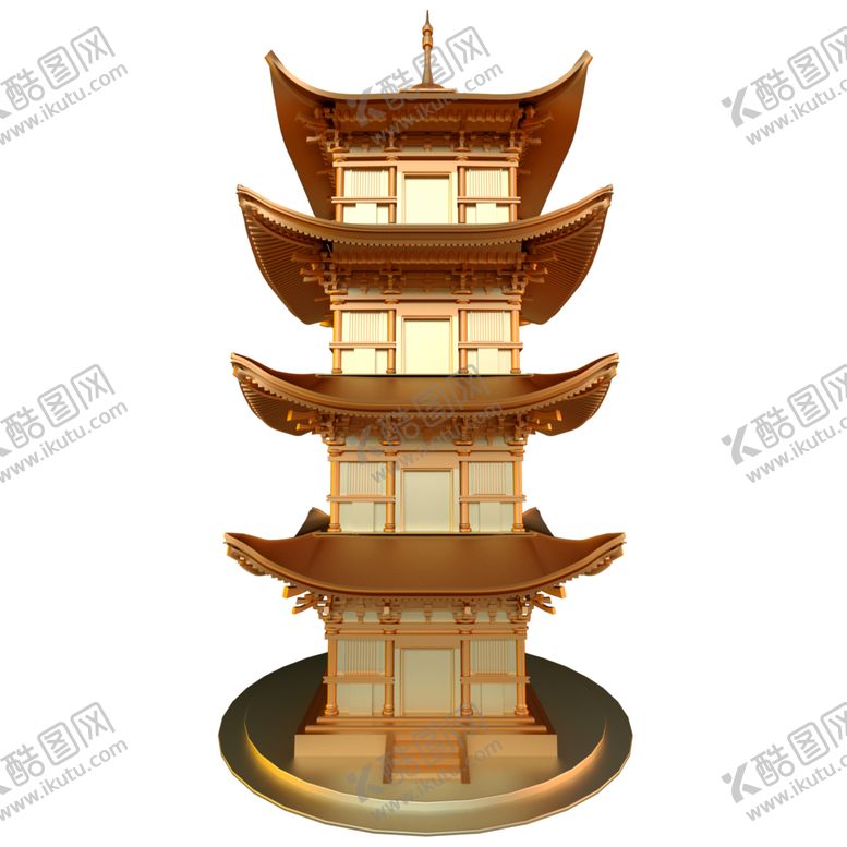 编号：19943706280747177126【酷图网】源文件下载-宝塔建筑立体海报背景素材