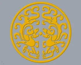 CAD装饰小品3D模型景观设计檐口室外设计