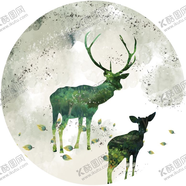 编号：99564305042309268897【酷图网】源文件下载-创意国潮装饰画图片