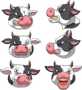 扁平动物插画