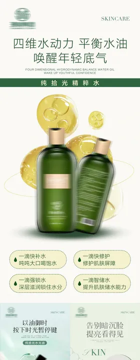 护肤品成分系列海报